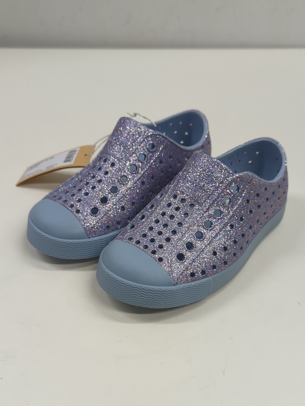 NWT Native Jefferson Bling Slip-On Shoes Alaska Bling - Alaska Blue Size 9